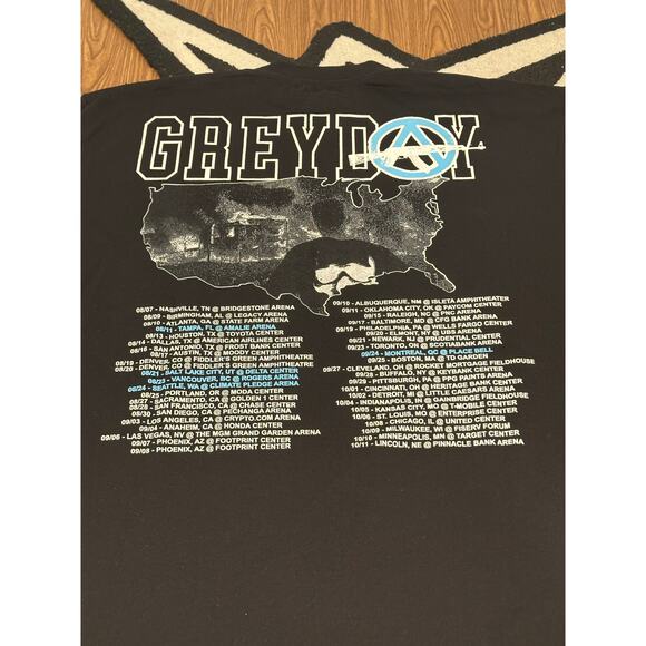 FTP × G59 Records × Rap Tees – GREYDAY 2024 Blue Logo Tour Tee – Size XL - Picture 5 of 10